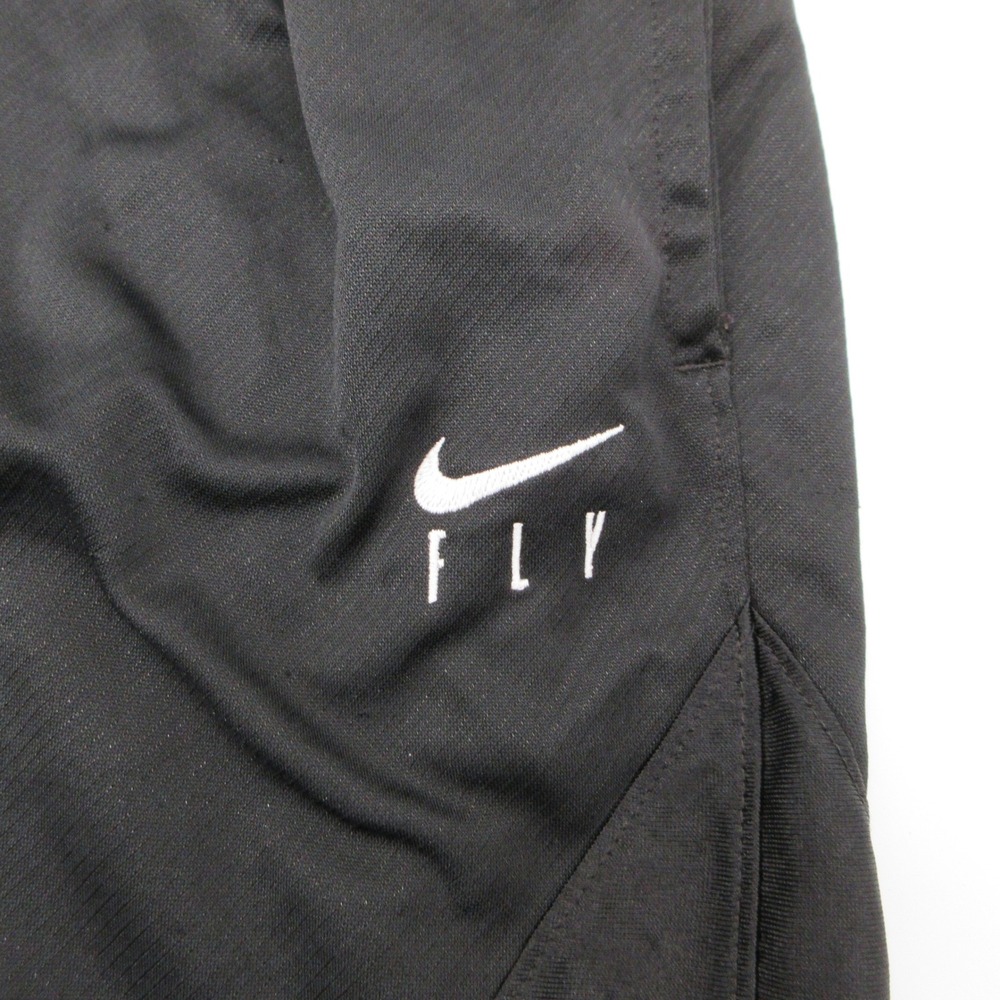 Nike Fly Womens Basketball Shorts Black Embroidered Swoosh Size M Activewear - Picture 2 of 7